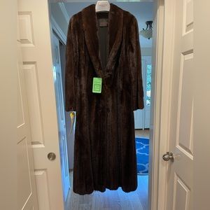 Mahogany Mink Coat in great shape. Professional storage approx 16 years old.